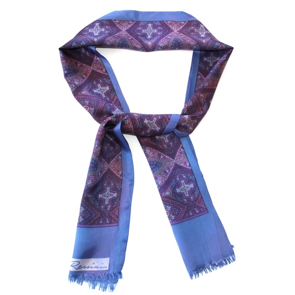 Vintage Rossini double faced silk scarf - Picture 1 of 5